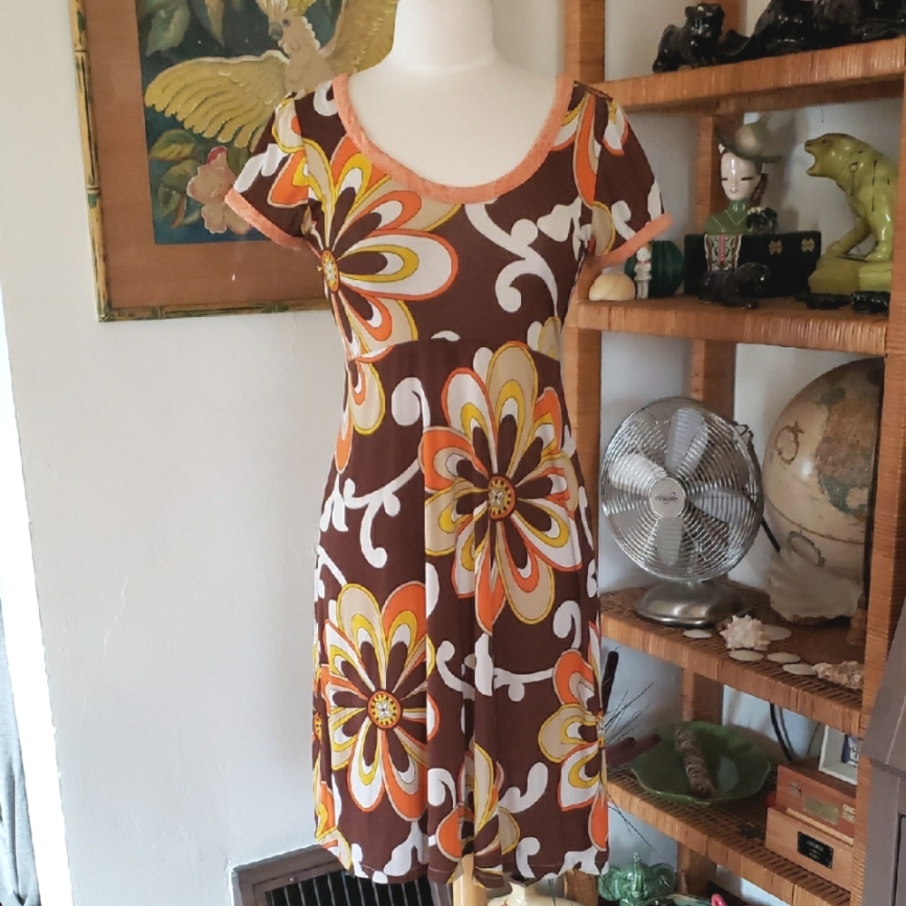 Dumb Clothing Y2k Floral Empire Dress Size Medium